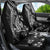Black Polynesia Car Seat Cover Shark Tattoo With Polynesian Plumeria - Wonder Print Shop
