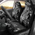 Black Polynesia Car Seat Cover Shark Tattoo With Polynesian Plumeria - Wonder Print Shop