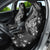 Black Polynesia Car Seat Cover Shark Tattoo With Polynesian Plumeria - Wonder Print Shop