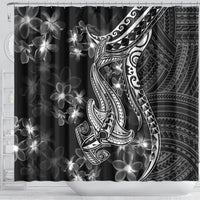 black-polynesia-shower-curtain-shark-tattoo-with-polynesian-plumeria