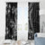 Black Polynesia Window Curtain Shark Tattoo With Polynesian Plumeria - Wonder Print Shop