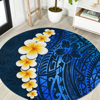 blue-polynesia-round-carpet-plumeria-tropical-leaves-with-galaxy-polynesian-art