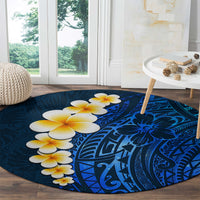blue-polynesia-round-carpet-plumeria-tropical-leaves-with-galaxy-polynesian-art