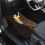 Brown Polynesia Car Mats Plumeria Tropical Leaves With Galaxy Polynesian Art - Wonder Print Shop