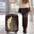 Brown Polynesia Luggage Cover Plumeria Tropical Leaves With Galaxy Polynesian Art - Wonder Print Shop