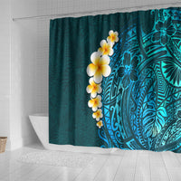 turquosie-polynesia-shower-curtain-plumeria-tropical-leaves-with-galaxy-polynesian-art