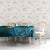 Turquosie Polynesia Tablecloth Plumeria Tropical Leaves With Galaxy Polynesian Art - Wonder Print Shop