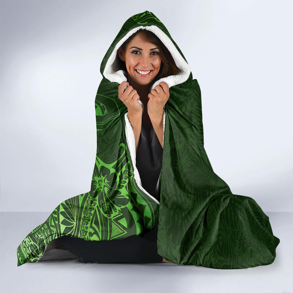 green-polynesia-hooded-blanket-plumeria-tropical-leaves-with-galaxy-polynesian-art