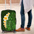Green Polynesia Luggage Cover Plumeria Tropical Leaves With Galaxy Polynesian Art - Wonder Print Shop
