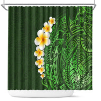green-polynesia-shower-curtain-plumeria-tropical-leaves-with-galaxy-polynesian-art