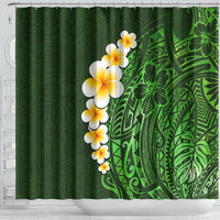 green-polynesia-shower-curtain-plumeria-tropical-leaves-with-galaxy-polynesian-art