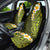 Lime Green Tropical Plumeria With Galaxy Polynesian Art Car Seat Cover - Wonder Print Shop