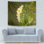 Lime Green Tropical Plumeria With Galaxy Polynesian Art Tapestry - Wonder Print Shop