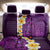 Purple Tropical Plumeria With Galaxy Polynesian Art Back Car Seat Cover - Wonder Print Shop