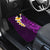 Purple Tropical Plumeria With Galaxy Polynesian Art Car Mats - Wonder Print Shop