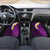 Purple Tropical Plumeria With Galaxy Polynesian Art Car Mats - Wonder Print Shop