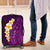 Purple Tropical Plumeria With Galaxy Polynesian Art Luggage Cover - Wonder Print Shop