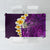 Purple Tropical Plumeria With Galaxy Polynesian Art Tablecloth - Wonder Print Shop