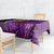 Purple Tropical Plumeria With Galaxy Polynesian Art Tablecloth - Wonder Print Shop