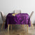Purple Tropical Plumeria With Galaxy Polynesian Art Tablecloth - Wonder Print Shop
