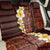 Red Tropical Plumeria With Galaxy Polynesian Art Back Car Seat Cover - Wonder Print Shop