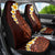 Red Tropical Plumeria With Galaxy Polynesian Art Car Seat Cover - Wonder Print Shop