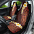 Red Tropical Plumeria With Galaxy Polynesian Art Car Seat Cover - Wonder Print Shop