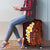 Red Tropical Plumeria With Galaxy Polynesian Art Luggage Cover - Wonder Print Shop