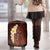 Red Tropical Plumeria With Galaxy Polynesian Art Luggage Cover - Wonder Print Shop
