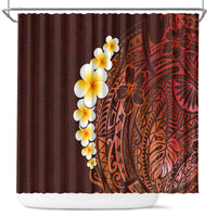 red-tropical-plumeria-with-galaxy-polynesian-art-shower-curtain