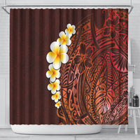 red-tropical-plumeria-with-galaxy-polynesian-art-shower-curtain