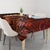 Red Tropical Plumeria With Galaxy Polynesian Art Tablecloth - Wonder Print Shop