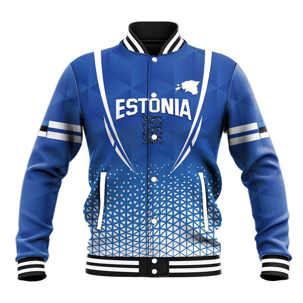 Custom Estonia Football Baseball Jacket Come One Kalevipojad