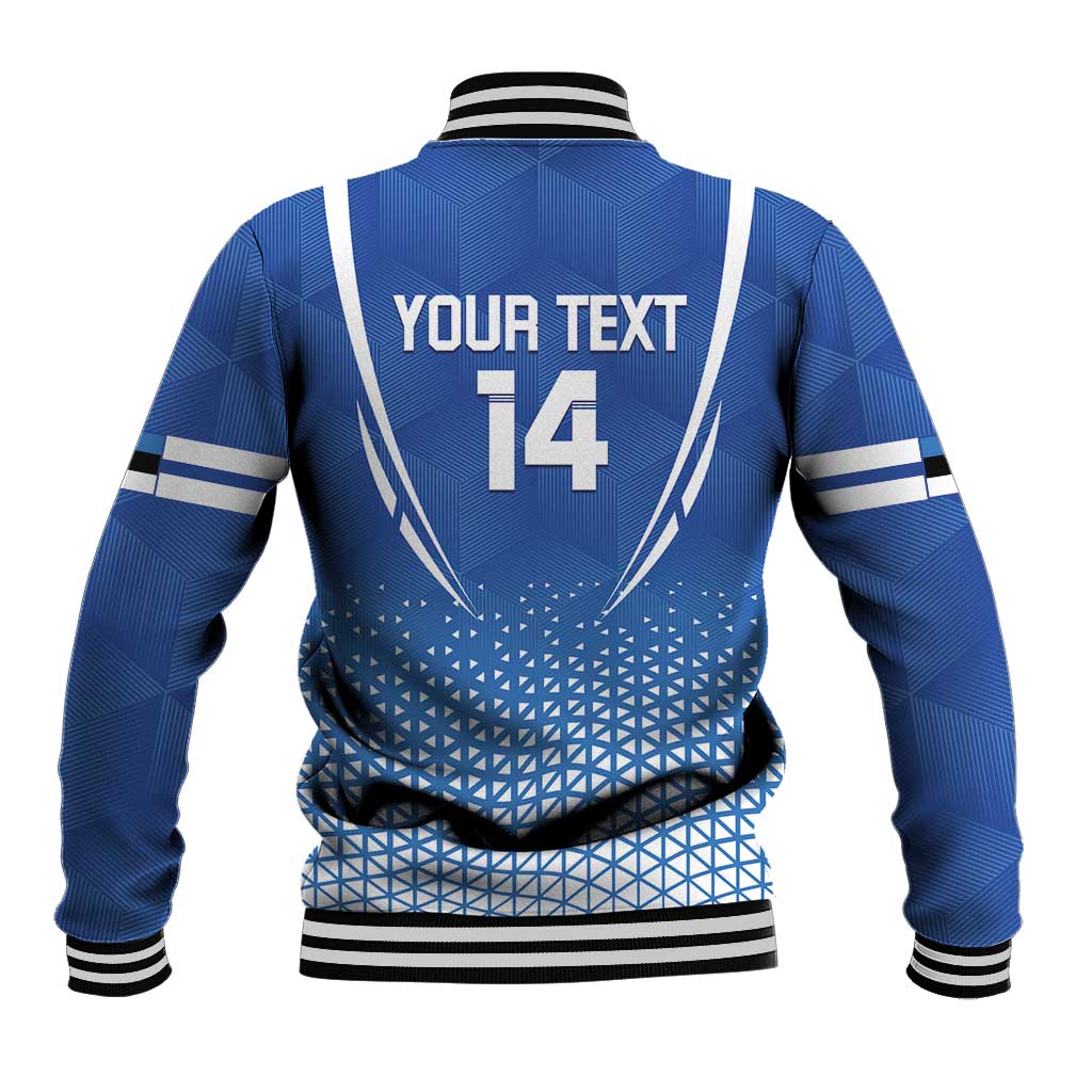 Custom Estonia Football Baseball Jacket Come One Kalevipojad