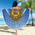 Custom Estonia Football Beach Blanket Come One Kalevipojad