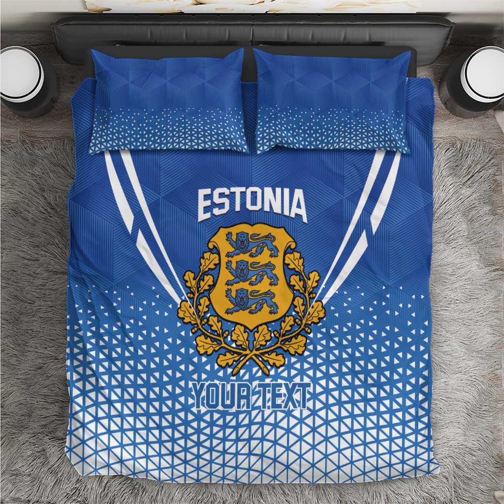 Custom Estonia Football Bedding Set Come One Kalevipojad