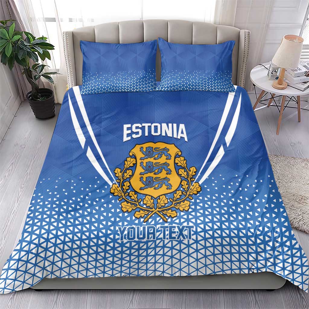 Custom Estonia Football Bedding Set Come One Kalevipojad