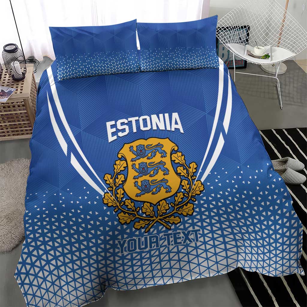 Custom Estonia Football Bedding Set Come One Kalevipojad