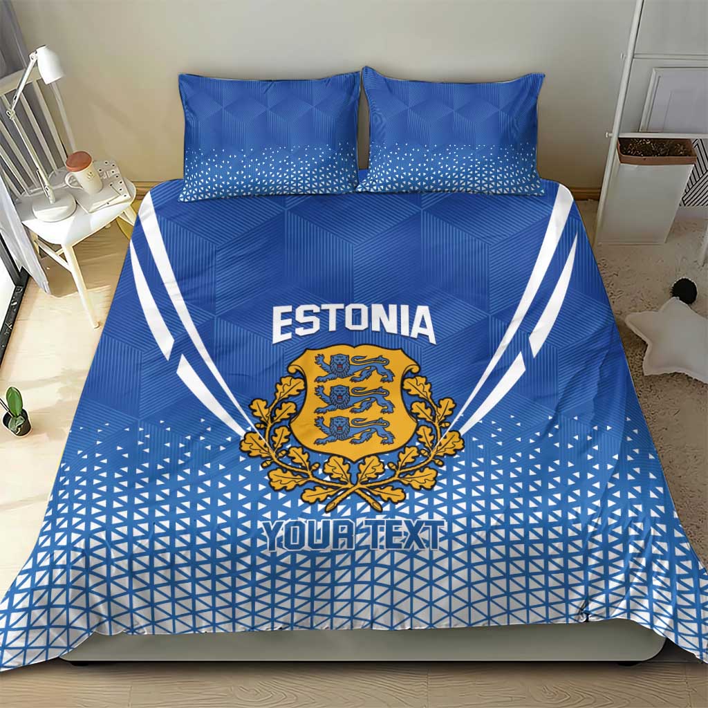 Custom Estonia Football Bedding Set Come One Kalevipojad