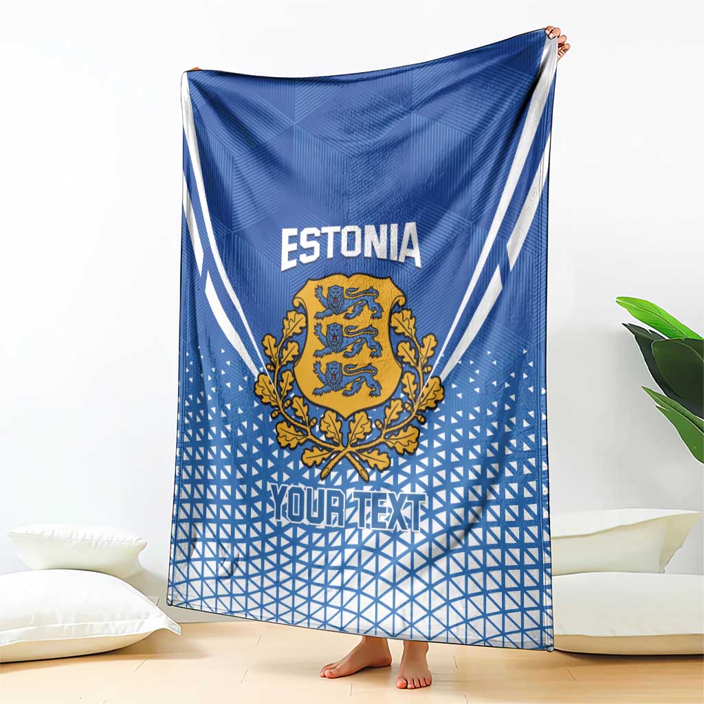 Custom Estonia Football Blanket Come One Kalevipojad