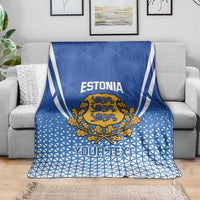 Custom Estonia Football Blanket Come One Kalevipojad