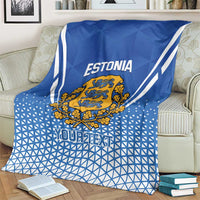 Custom Estonia Football Blanket Come One Kalevipojad