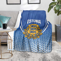 Custom Estonia Football Blanket Come One Kalevipojad