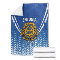 Custom Estonia Football Blanket Come One Kalevipojad