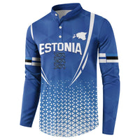 Custom Estonia Football Button Sweatshirt Come One Kalevipojad