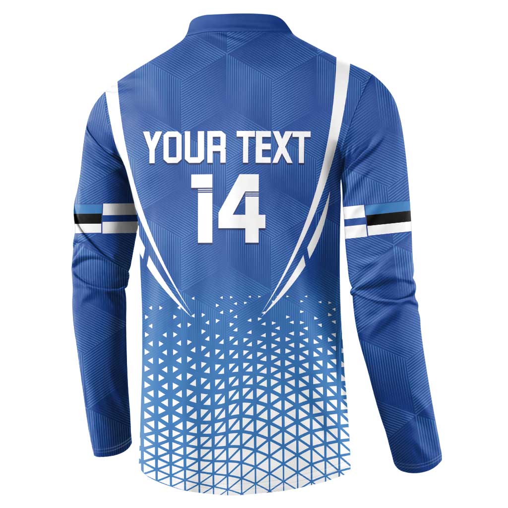 Custom Estonia Football Button Sweatshirt Come One Kalevipojad