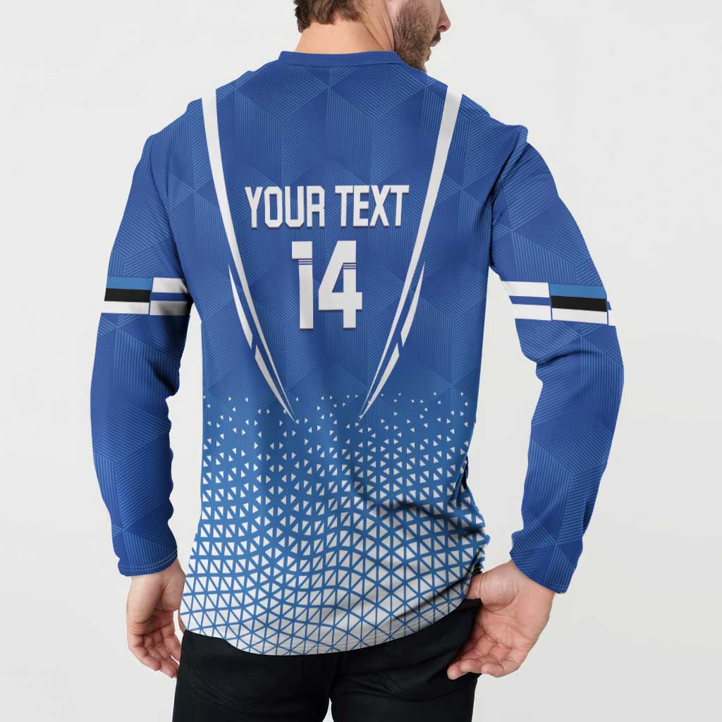 Custom Estonia Football Button Sweatshirt Come One Kalevipojad