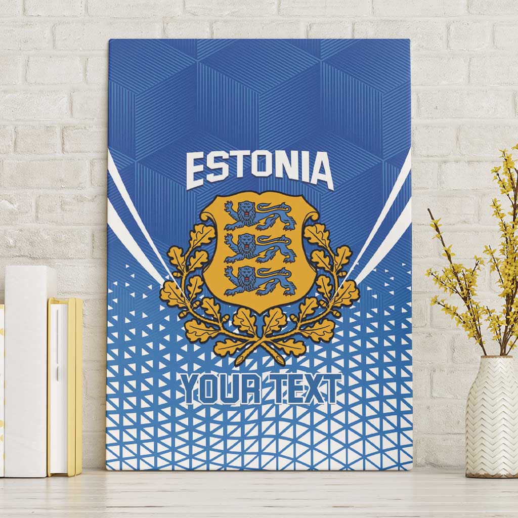 Custom Estonia Football Canvas Wall Art Come One Kalevipojad