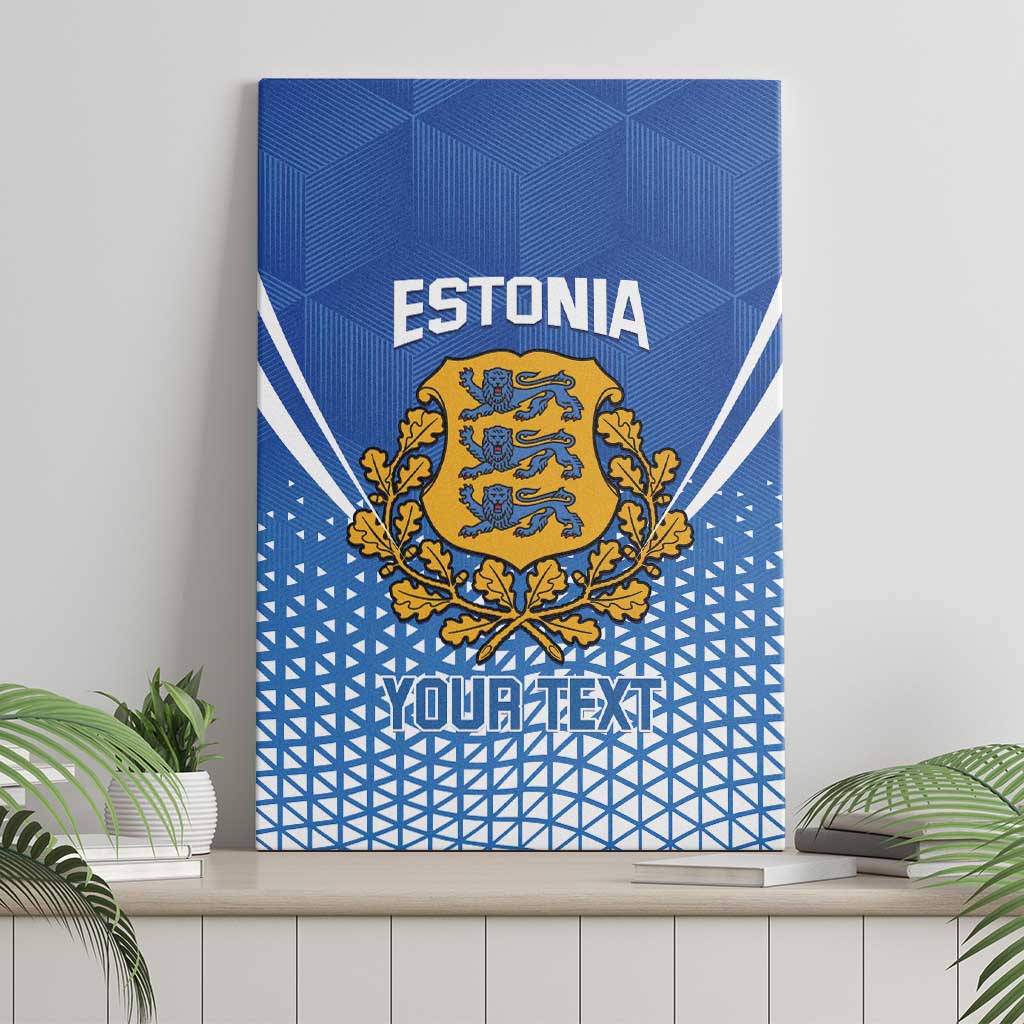 Custom Estonia Football Canvas Wall Art Come One Kalevipojad
