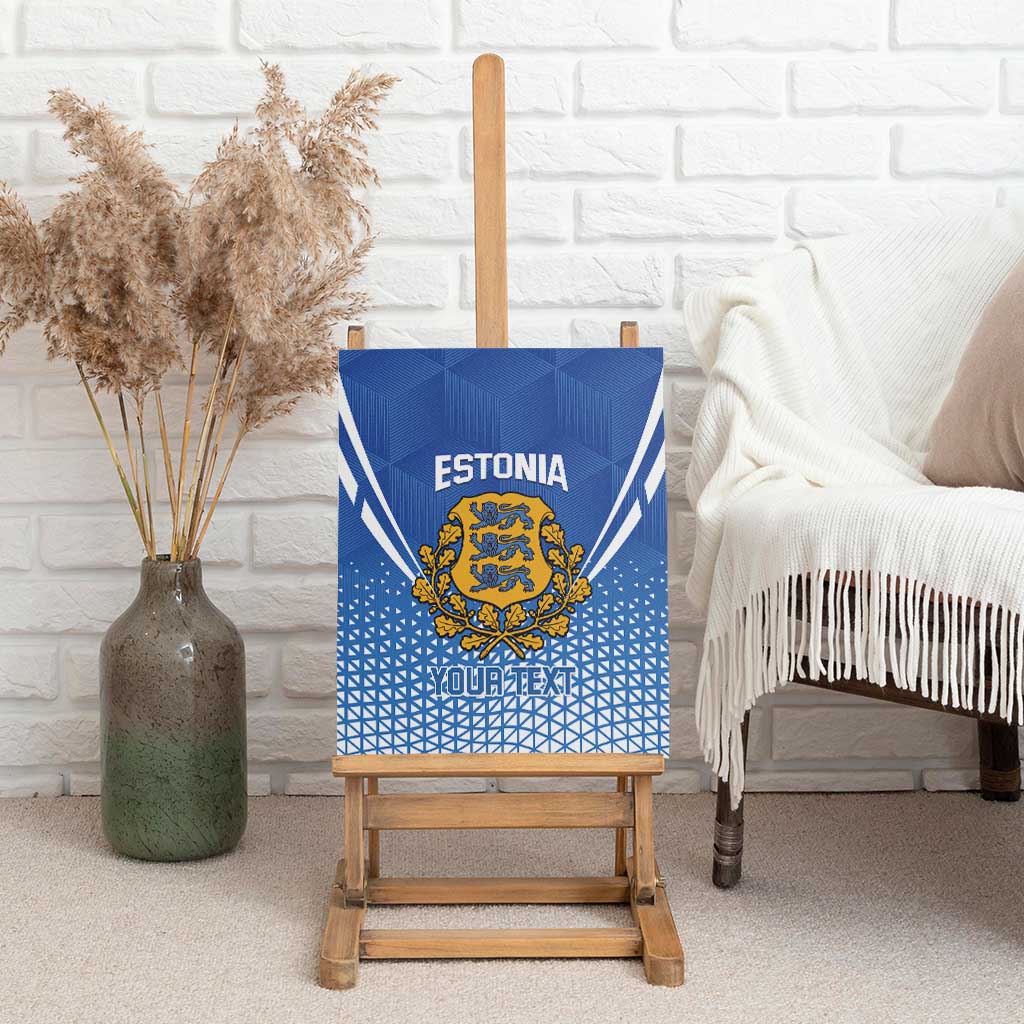 Custom Estonia Football Canvas Wall Art Come One Kalevipojad